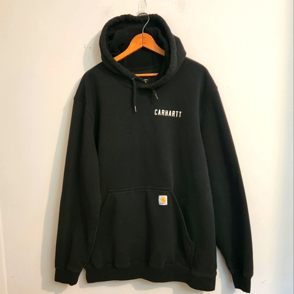 🔥 Carhartt WIP Black Hoodie Size Large‎ - Streetwear Workwear Essential - Picture 1 of 4